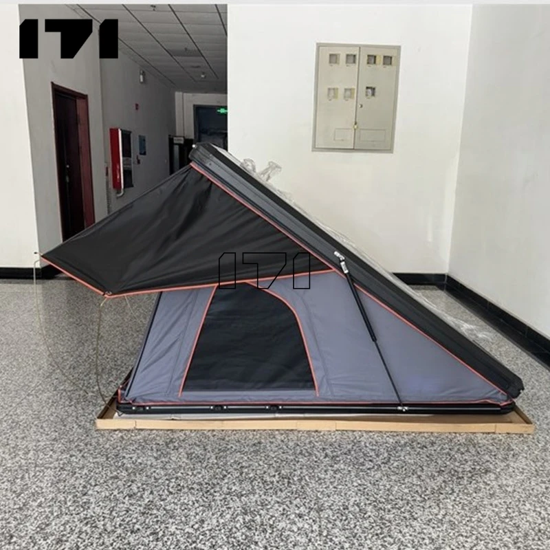 Abs car hard shell roof top tent sturdy and durable windproof rainproof rooftop aluminum pop up alu canopy camper