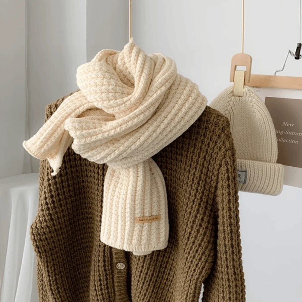 الكلاسيكية الحياكة وشاح محبوك رشاقته لينة الشتاء شال يندبروف بلون طويل شال المرأة