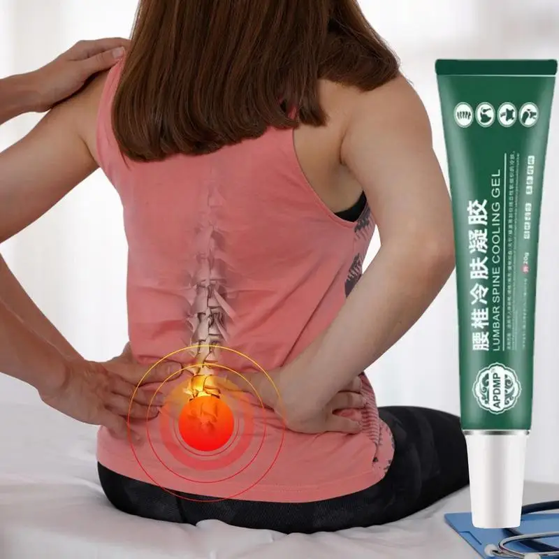 Pomada para el dolor de hombros y columna vertebral, dolor en las articulaciones, dolor Lumbar, Gel verde, 20g, hematomas, Gel de compresión en frío, el nuevo Gel refrescante Lumbar