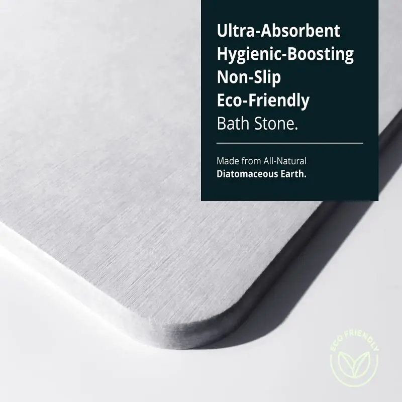 حصيرة الحمام حجر البساط ماصة دياتومي حجر السجاد حجر حمام للحمام عدم الانزلاق التجفيف السريع دياتوميت دش الحصير #4