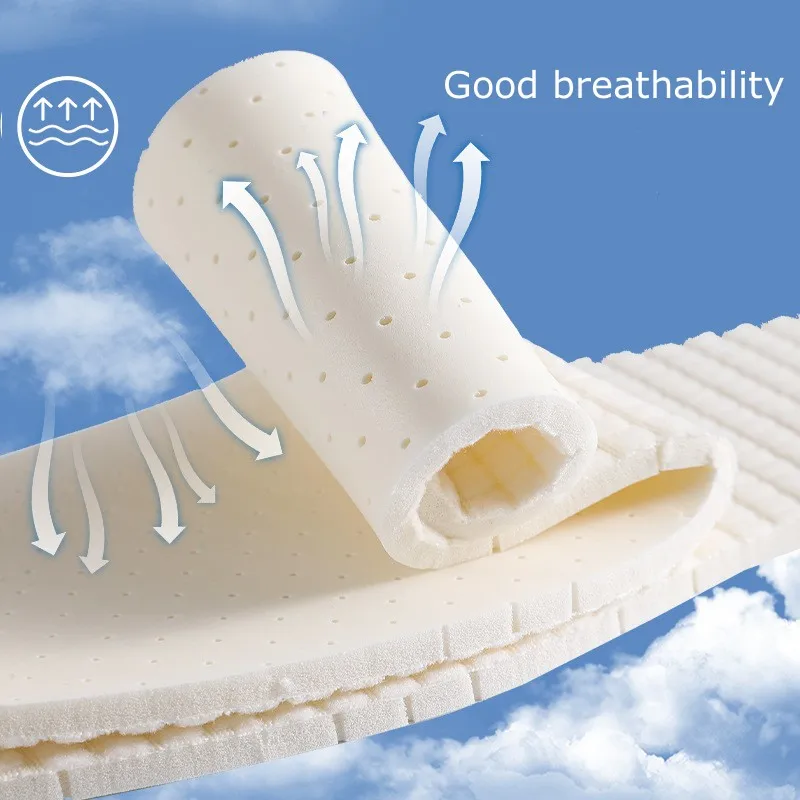 1Pair Latex Insoles for Shoes Soft Shoe Pads for Plantar Fasciitis Memory Foam Templates Pad Woman Man Step In The Shit Insole