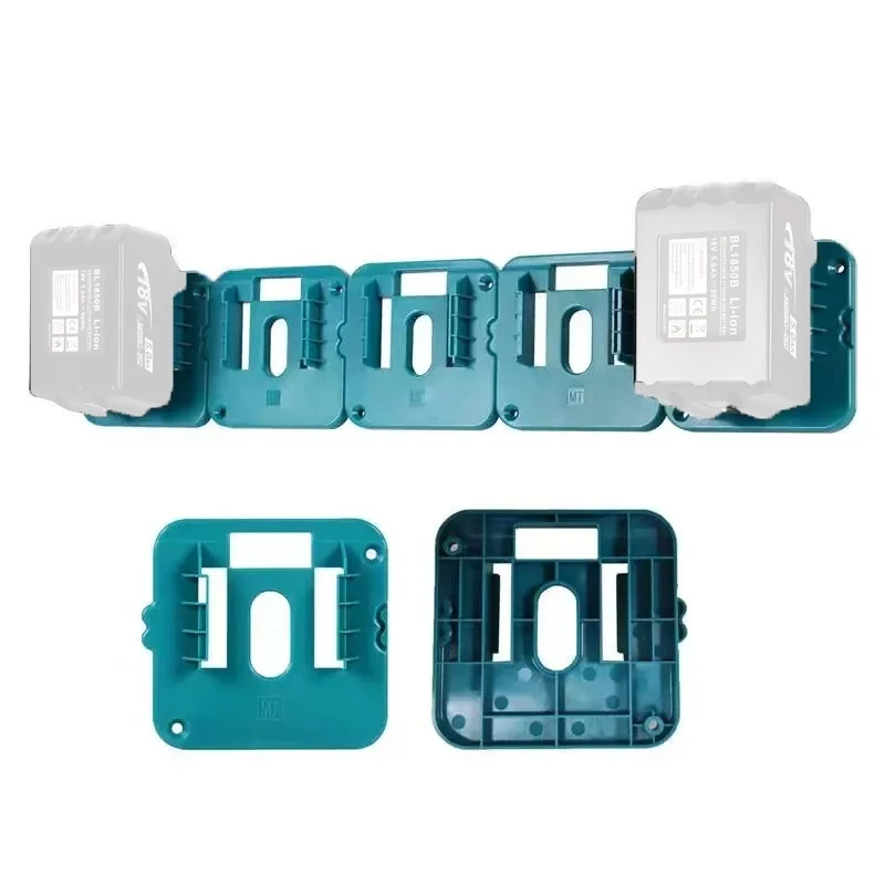1/5 Pack 14.4V 18V Battery Storage Rack Machine Holder for Dewalt/Makita/Milwaukee Li-ion Battery Wall Mount Tool Bracket New image 6