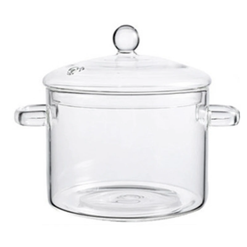 

Glass Pots For Cooking On Stove - 1.9L/64Oz - Heat-Resistant Glass Cooking Pot With Lid, Microwave And Dishwasher Safe