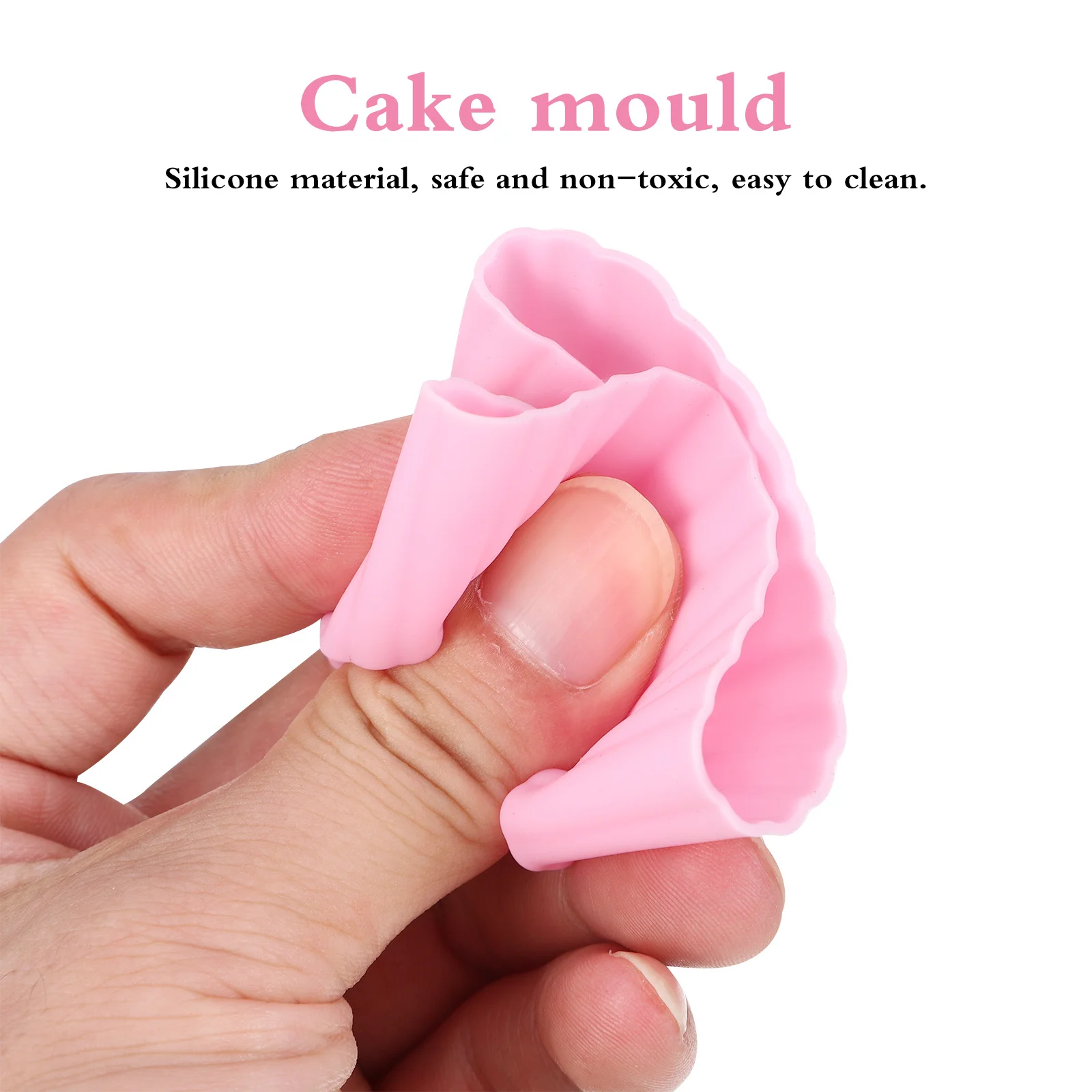 

12Pcs Premium Silicone Cake Molds Triangle Nonstick Thickened DIY Baking Pudding Jelly Cake Mold Silicone Mold