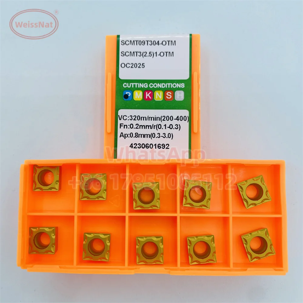 Imagem -03 - Inserções de Scmt da Inserção do Carboneto Scmt09t304 Scmt09t308 Scmt120404 Scmt120408 Scmt120412-otm Op1315 Op1215 Oc3215 Oc2025