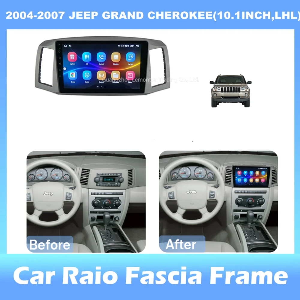 

10.1-inch 2din Car Radio Dashboard For JEEP GRAND CHEROKEE2004-2007 Stereo Panel, For Teyes Car Panel With Dual Din CD DVD Frame