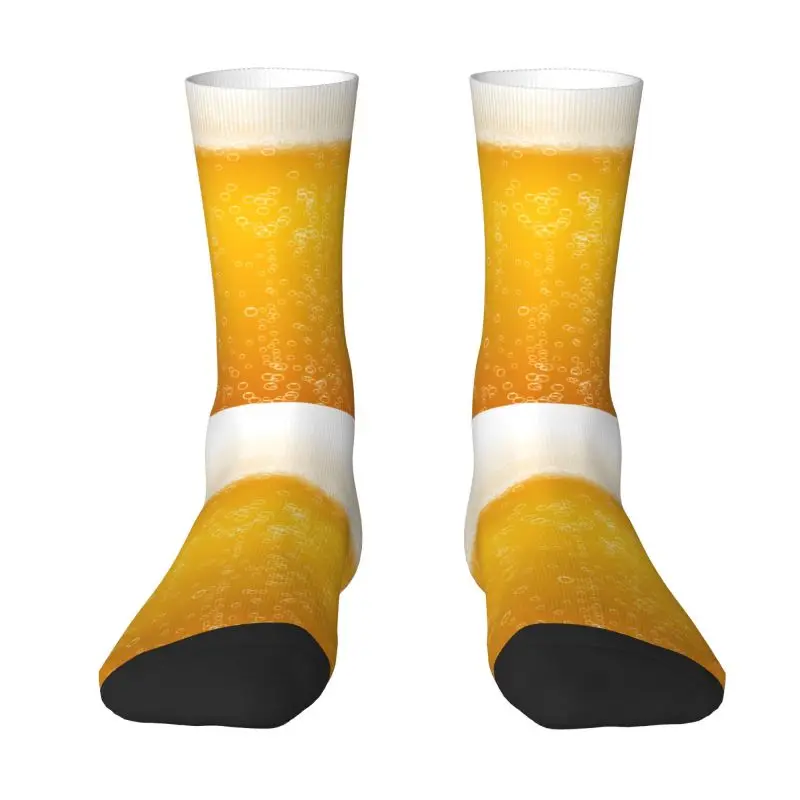

Мужские носки из пенопласта с пивными пузырьками, милые классические носки унисекс с 3D принтом