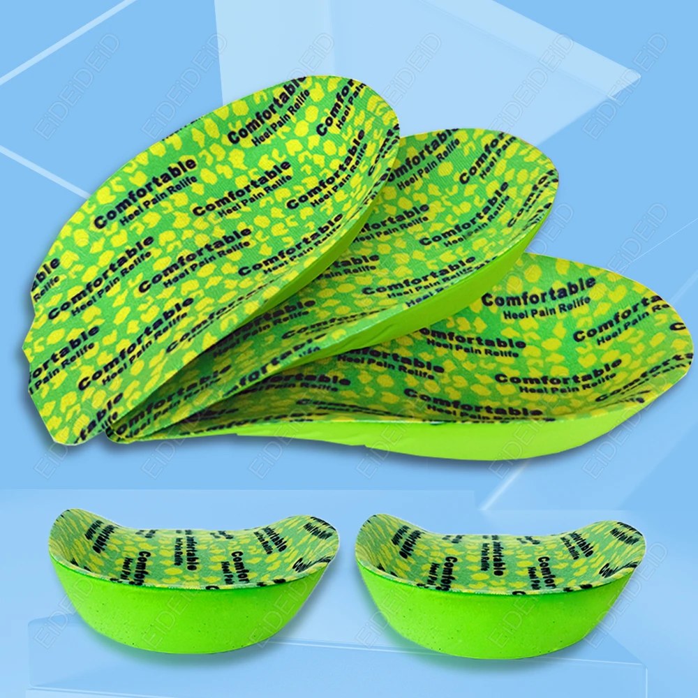 Sottopiede semiopedico per speroni del tallone del piede Cuscino per il dolore Massaggiatore plantare Sottopiede per la cura Uomo Donna Suola morbida Scarpe da corsa Cuscinetti
