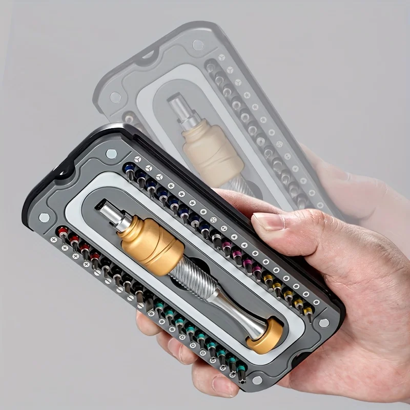 37PCS Precision Screwdriver Kit, with Low-Gravity Design Magnetic Driver Handle and Durable S2 Steel Bits, for Electronics Repai