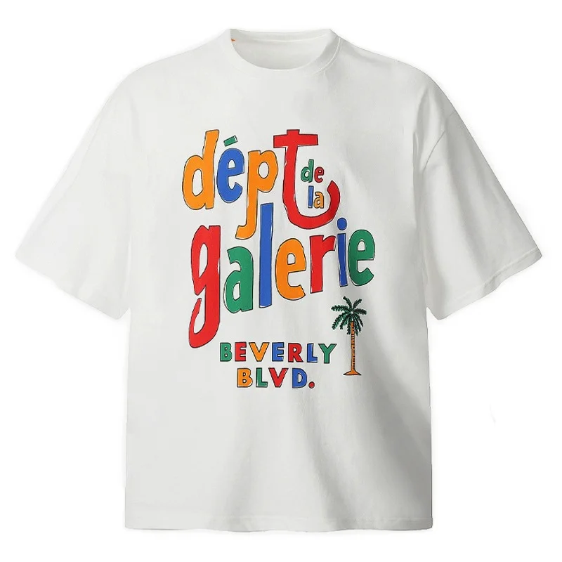 Image of 2026 Sommer Herren Damen Trendiges Buchstaben-Grafik-T-Shirt aus Baumwolle mit Rundhalsausschnitt Lässiger Regular Fit Unisex T-Shirt Sommer Qualitäts-Oberteil