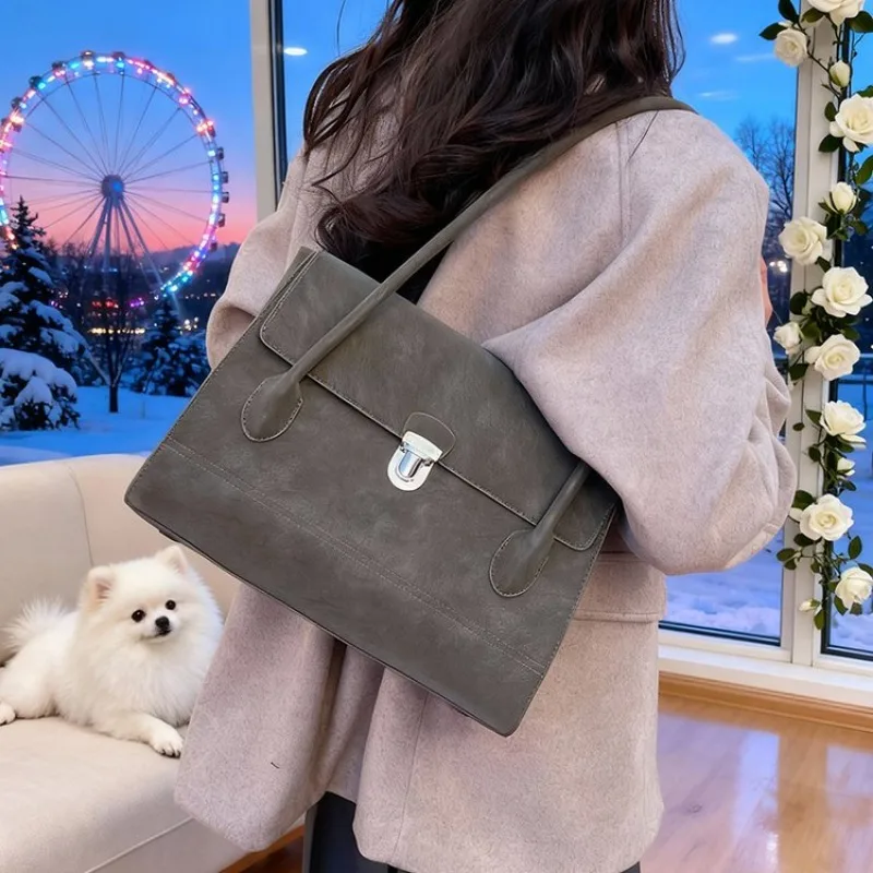 シックで大容量のおむつバッグ-ハンドバッグ-トートバッグ-コンサート-お出かけ-多用途-絶妙な多用途性-洗練された通勤用-実用的