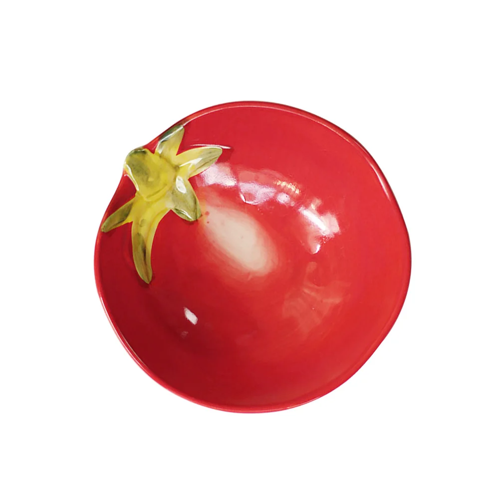 

Lovely Ceramic Dessert Plate Vegetable Shape Design Multi-Function Serving Platter for Fruits Nuts Sauces Family Gatherings