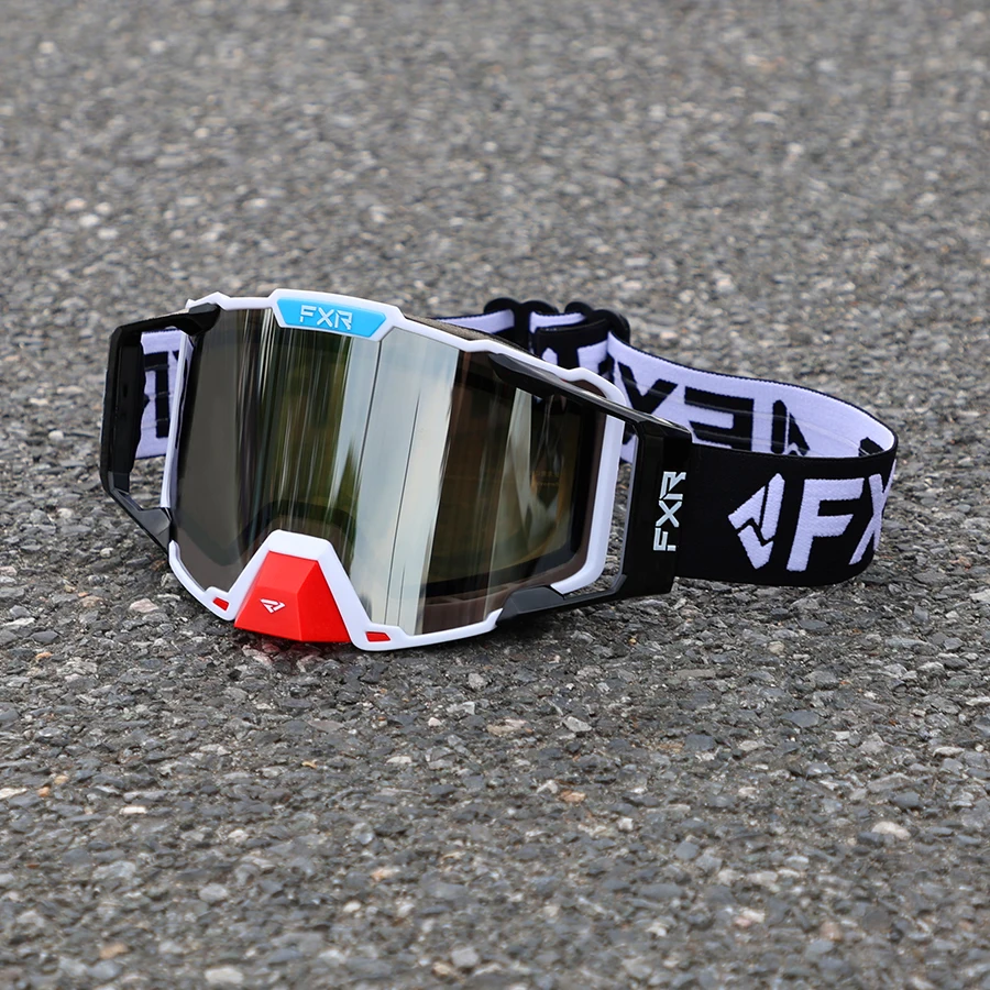 FXR Motorradbrille, beschlagfrei, staubdicht, winddicht, Schutzbrille für Motocross, Offroad-Rennen, Mountainbike, Skifahren, Sport