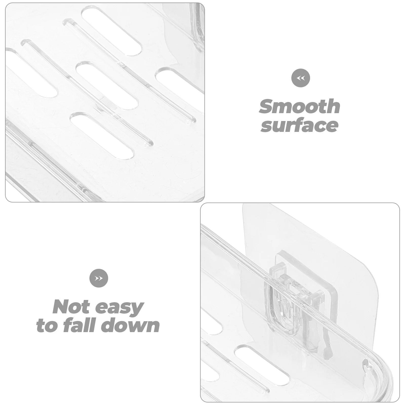 

Dual-Layer Holder Box Plastic Soap Draining Tray For Bathroom Kitchen Washbasin Top Storage Container Translucent Soap