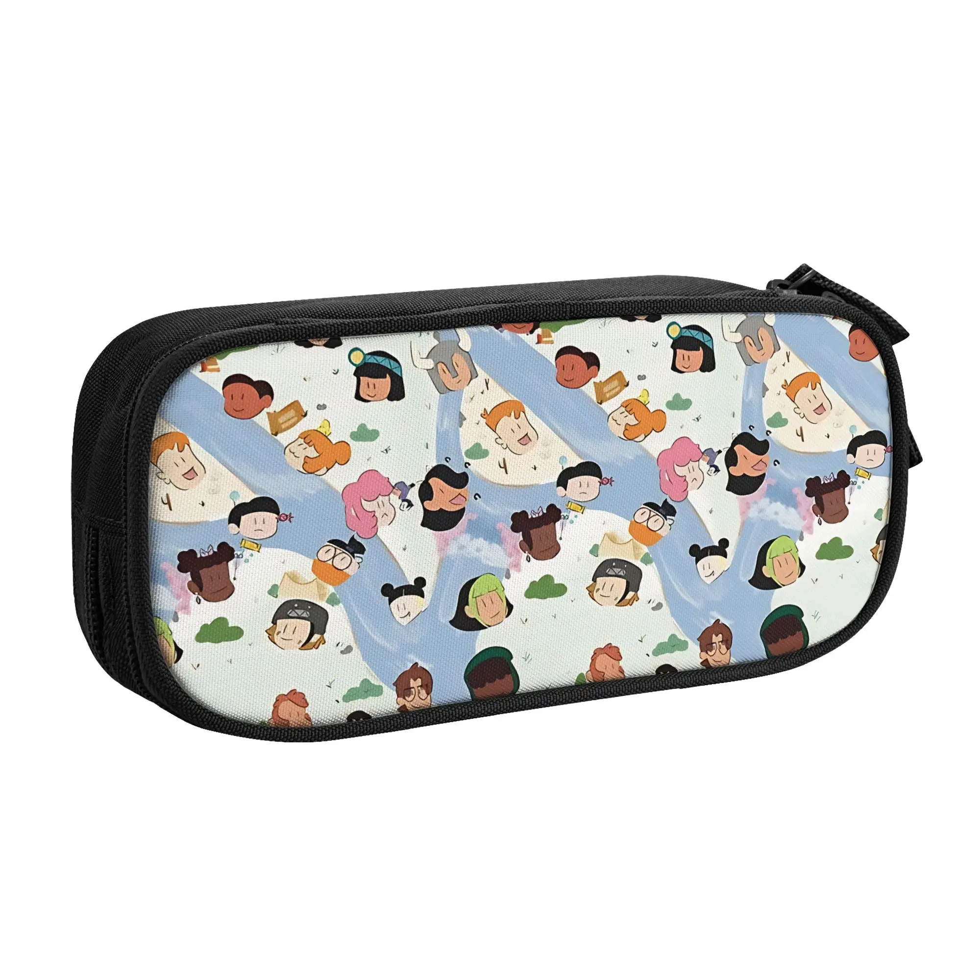 1 piece Lightweight Map Pattern Pencil Case Student Pen Bag Craig of the Creek School Stationery Bag