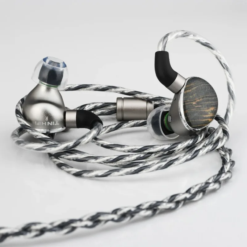 TINHIFI T6 HiFi 인이어 모니터 이어폰 1DD + 1 평면형 하이브리드 플래그십 유선 IEM, 3.5,4.4MM/TYPE-C 6개 카테터 장착