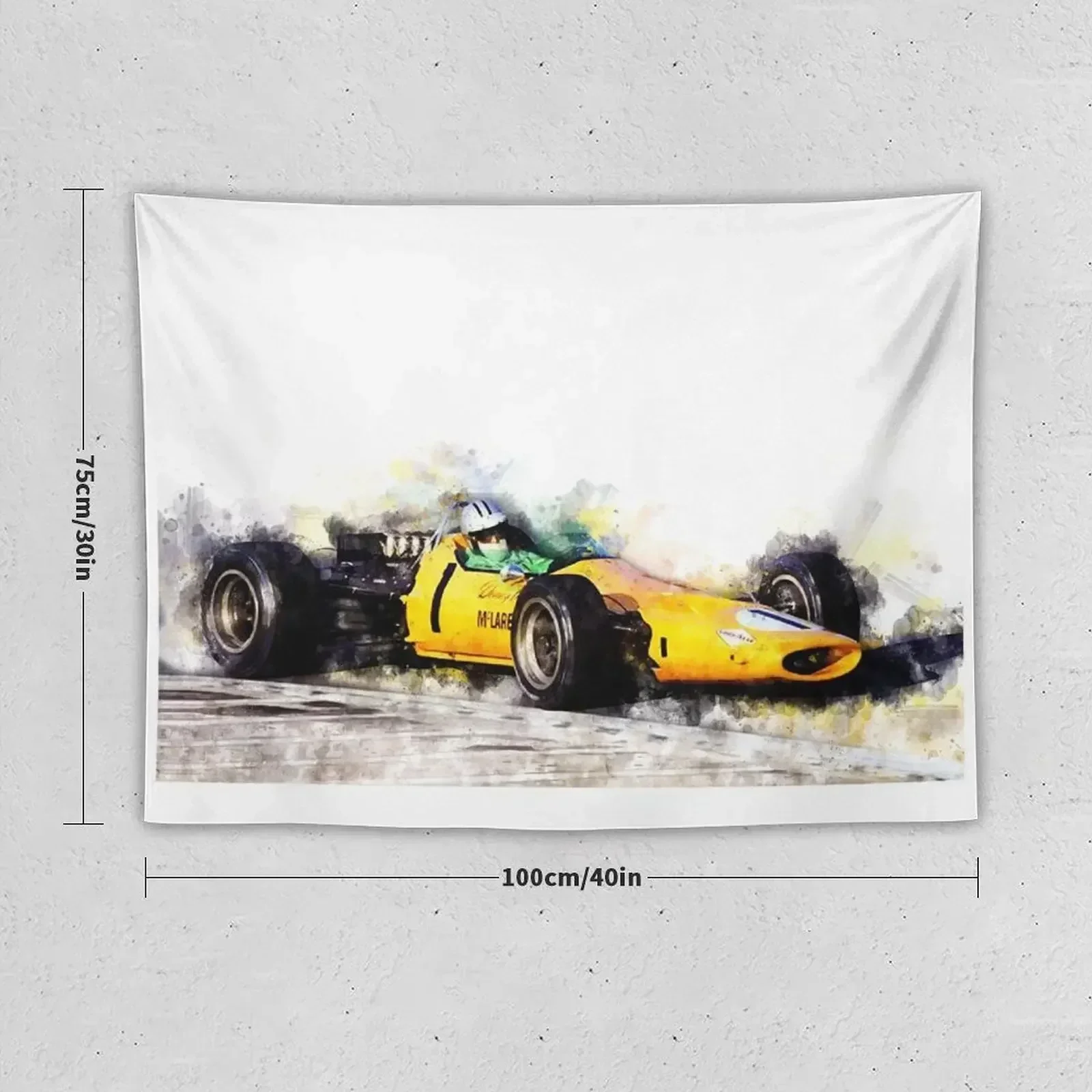 Denny Hulme 1968 Tapestry Wall Decor Hanging Aesthetic Room Decor Korean Aesthetics For Room Tapestry