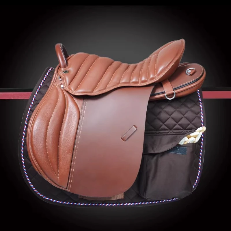 

High Quality British Equestrian Endurance Saddle Pad Sweat Drawer Thickened Small Grid Cotton Riding