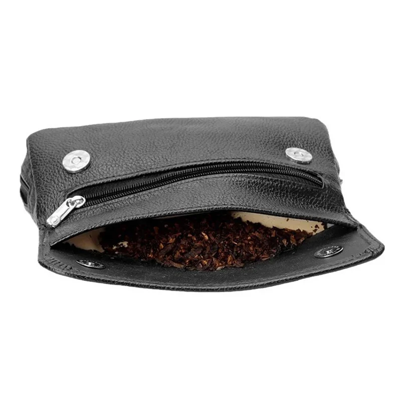 New Portable Tobacco Pouch Case PU Leather Pipe Cigarette Holder Tobacco Storage bag Smoking Paper Holder Case Wallet Bag