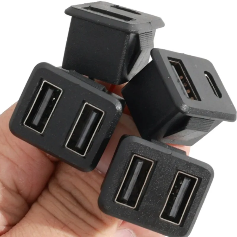 Connecteur de prise femelle double couche type-c, adaptateur de sortie 12V/24V, Plug and Play, étanche, double USB type-c, prise de chargeur de voiture
