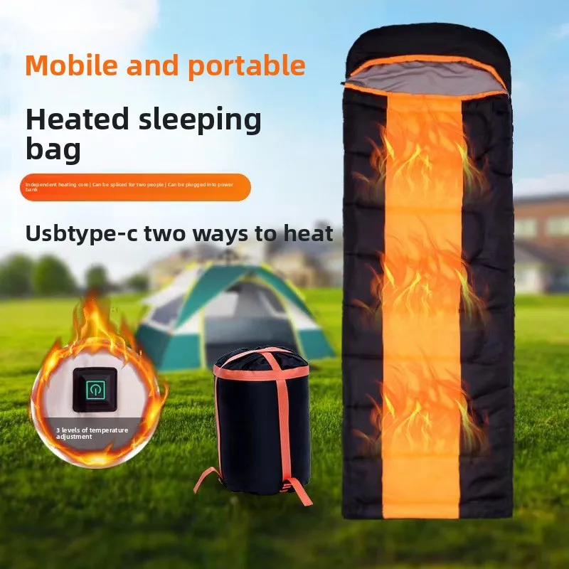 

Heated Sleeping Bag5VHeating Camping Cross-Border-20℃Electric Heated Sleeping Bagtype-c/usbDual InterfaceCE、FCC