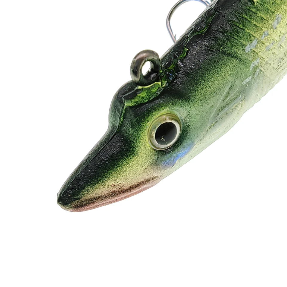 MUKUN  jig Head Soft Bait T tail Wobbler Fishing Lure Pesca 130mm 30g Carp Bass Artificial Rubber Bait Swimbait Fishing Tackle