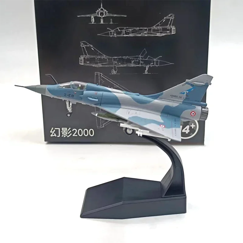 2024 New Diecast Metal 1/100 Scale for Dassault Mirage 2000 France Air Force Aircraft Airplane Fighter Model Toy Collection