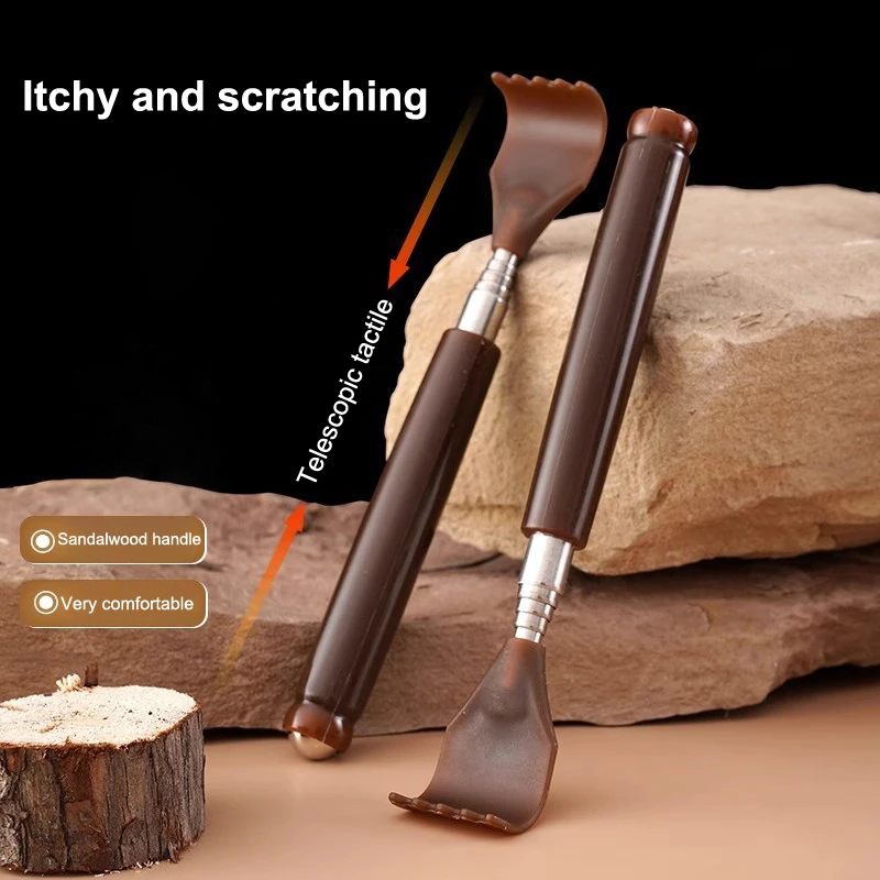 Rückenkratzer Teleskopierbar Verstärkter Rückenkratzer-Stab Mit Magnet Ausziehbarer Massagestab Pflegewerkzeug