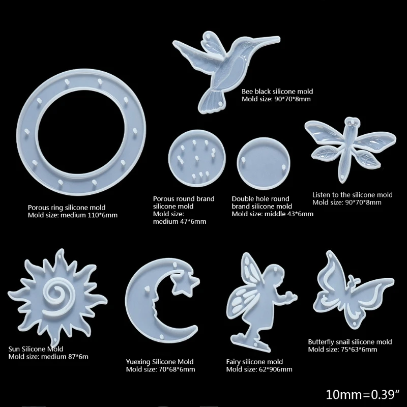 ZB91 DIY Kristall-Epoxidharz-Form, Stern für Sonne, Mond, Harzformen, Planet, Silikonform