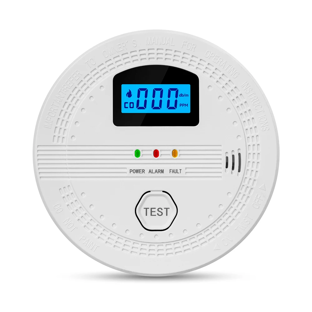 

WJ SC06 2 in 1 Smoke and Carbon Monoxide Detector Combo CO Smoke Alarm with LCD Display for Home Safety