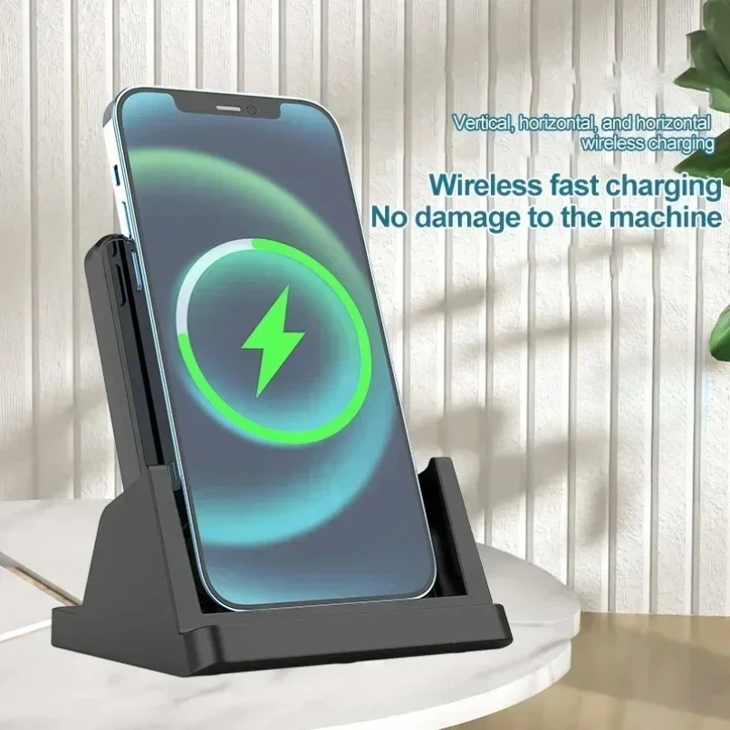 Universelles kabelloses schnelles Ladegerät, stabiler, sicherer Ladehalter, Multi-Phone-Ladestation für Zuhause, Büro, Schlafzimmer, tragbare Ladestation für Telefone