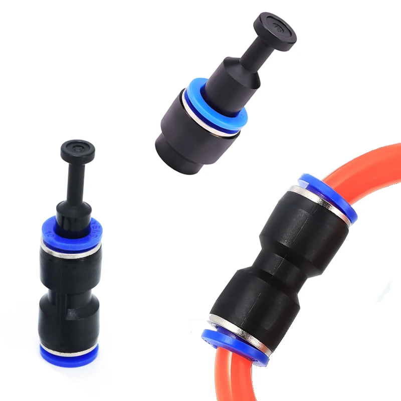 Pneumatic Fitting Pipe Connector Tube Air Quick Fittings Water Push In Hose Plastic 4mm 6mm 8mm 10mm 12mm 14mm PU PE PY LSA HVFF