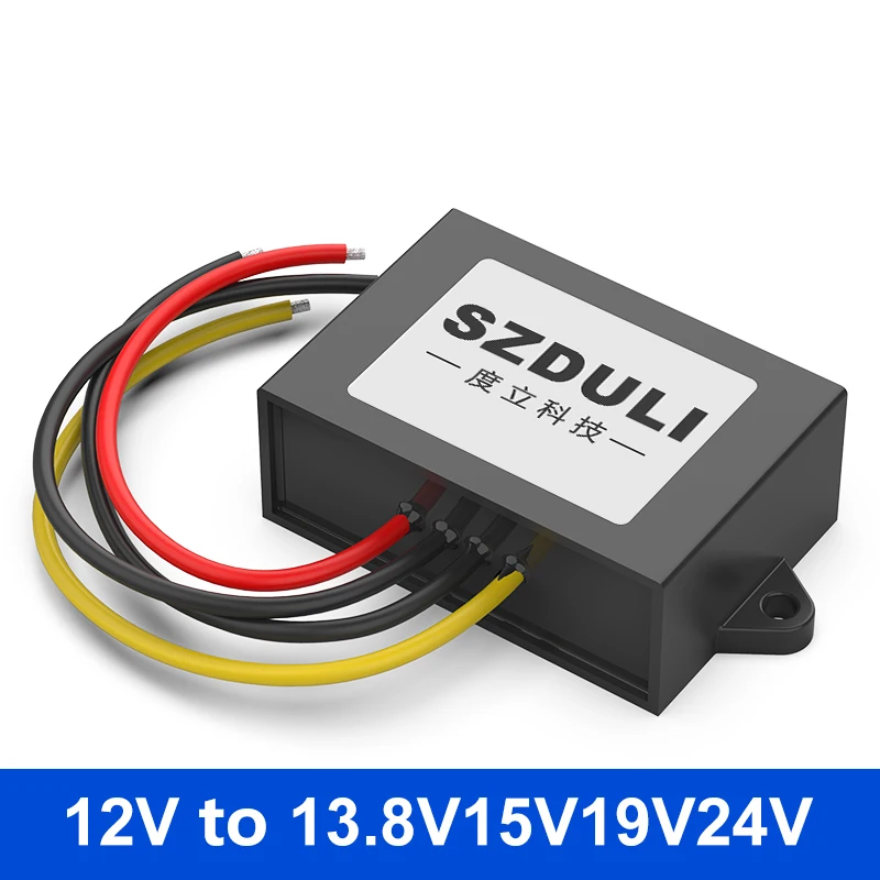 12V do 24V DC konwerter zasilania 12 do 13.8V 15V 19V 28V DC wzmacniacz DC-DC moduł transformatora