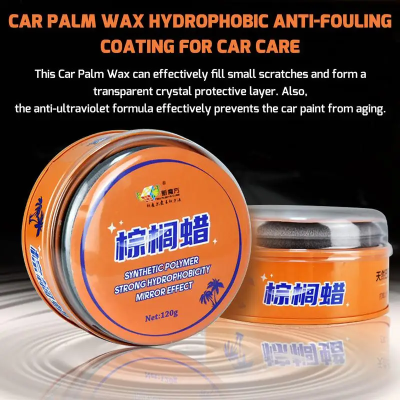 

Car Wax 120g Crystal Wax Car Polish Car Polish Solid for Car Care Covering Scratch Repair anti-ultr-aviolet formula Car Wax