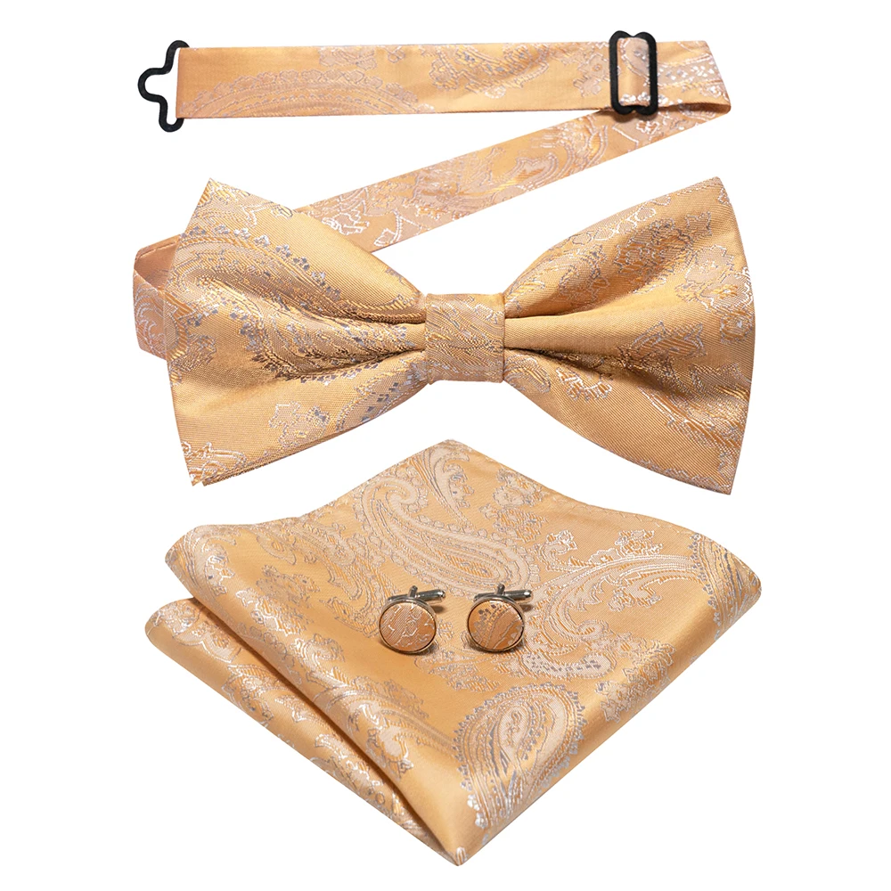 East epische neue Mode blau grün Paisley Fliege Set für Männer weiche Taschentuch Qualität Manschetten knopf Herren Accessoire Hochzeits geschenk – Detail 24