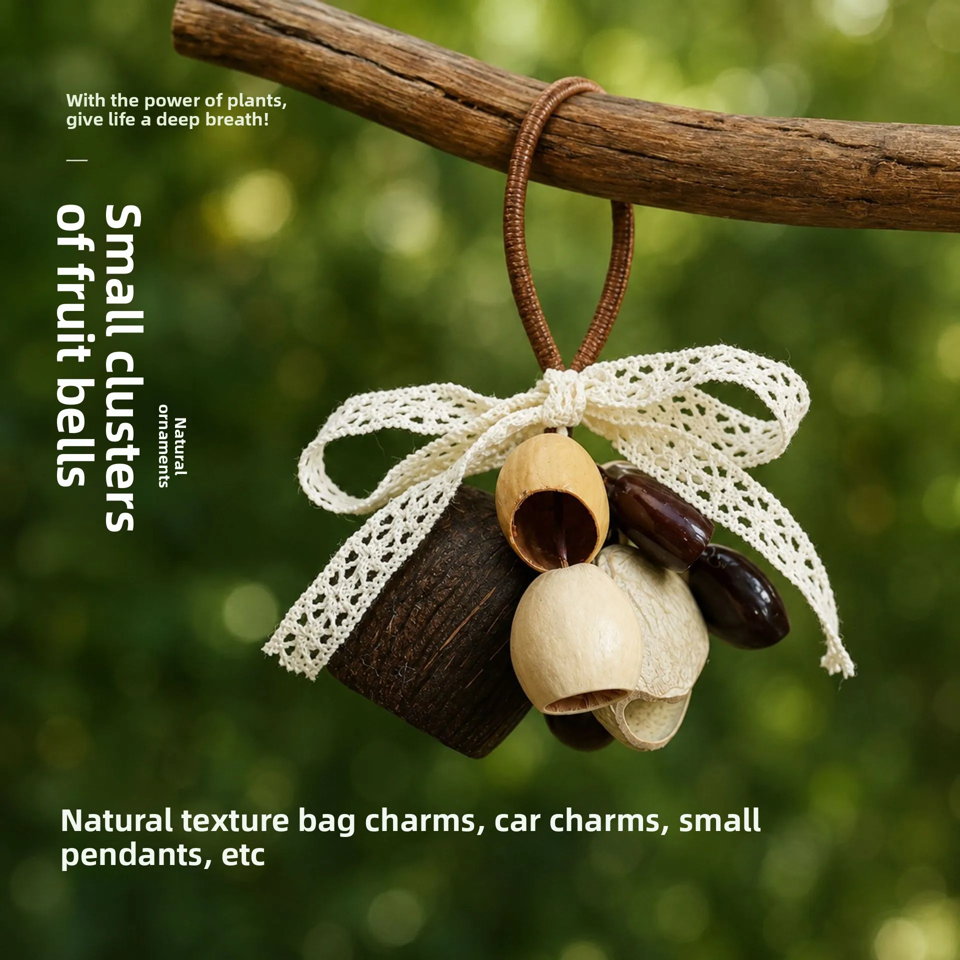 Bohemian Handmade Fruit Pod Fairy Doll Pendant Curly Hair Fruit Pod Doll Pendant Accessories Suitable for Backpack Decoration
