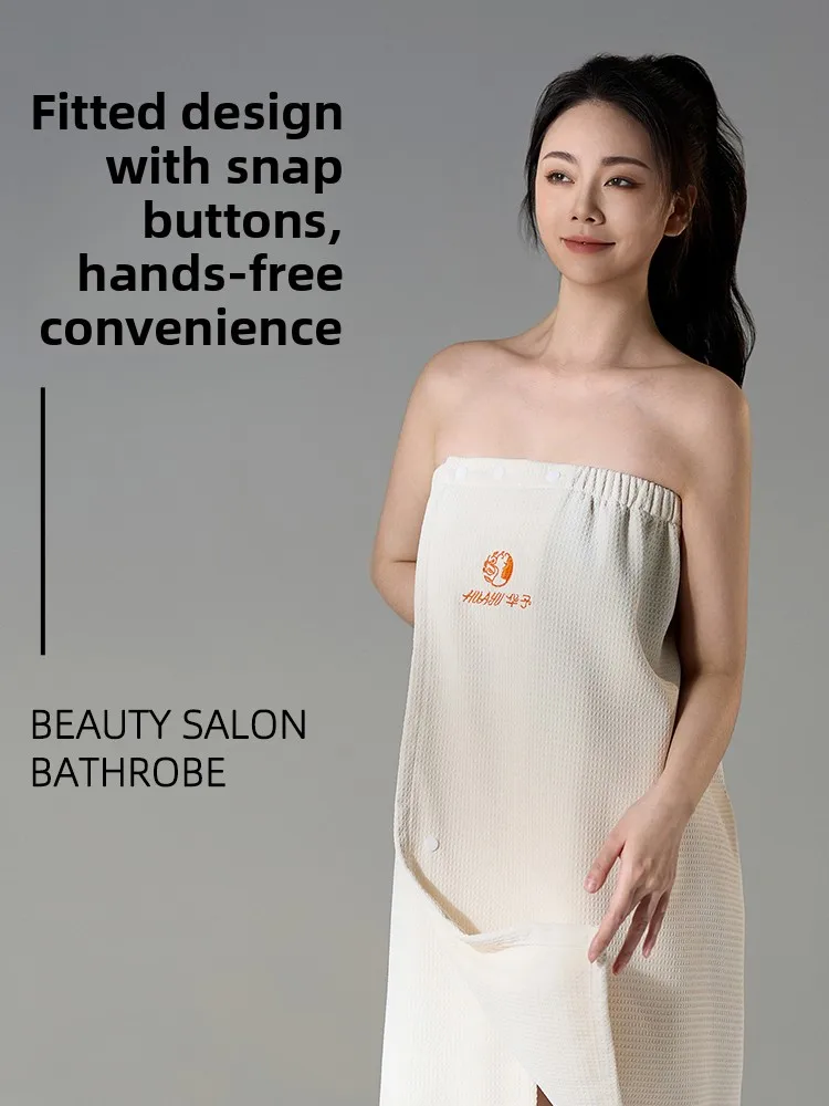 

Jiaomantti Profional Beau Salon Банный халат Юбка Массажная носимая впитывающая одежда для гостей Костюм для сауны Полиэфирное волокно