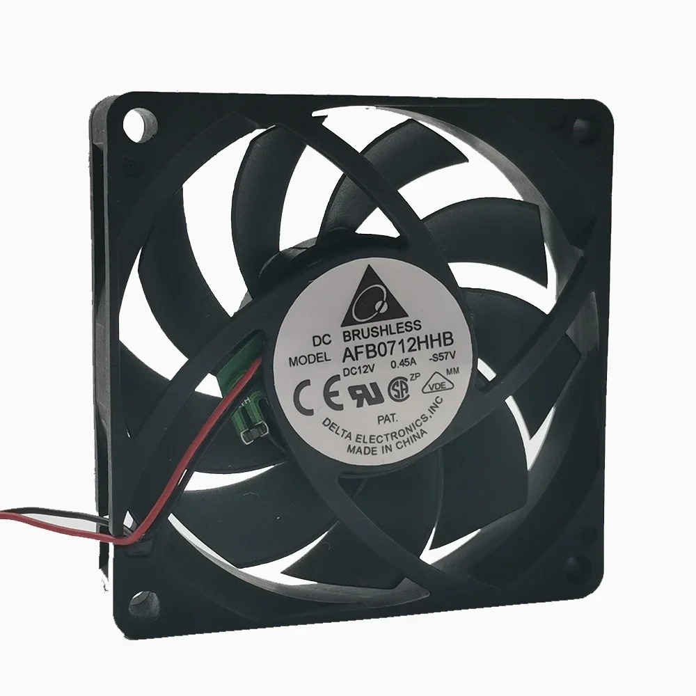 new for delta DC12V 0.45a AFB0712HHB 7cm 7015 three wire cooling fan 70*70*15MM