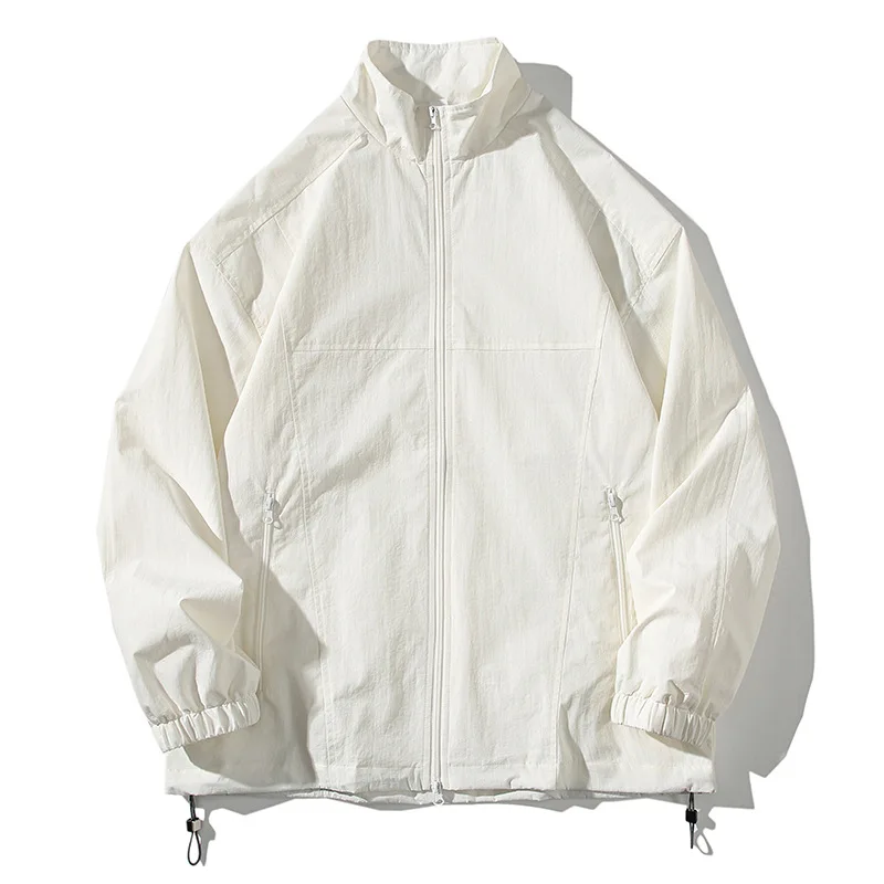 Men's spring and autumn new casual versatile loose and high-end men's top with collar jacket