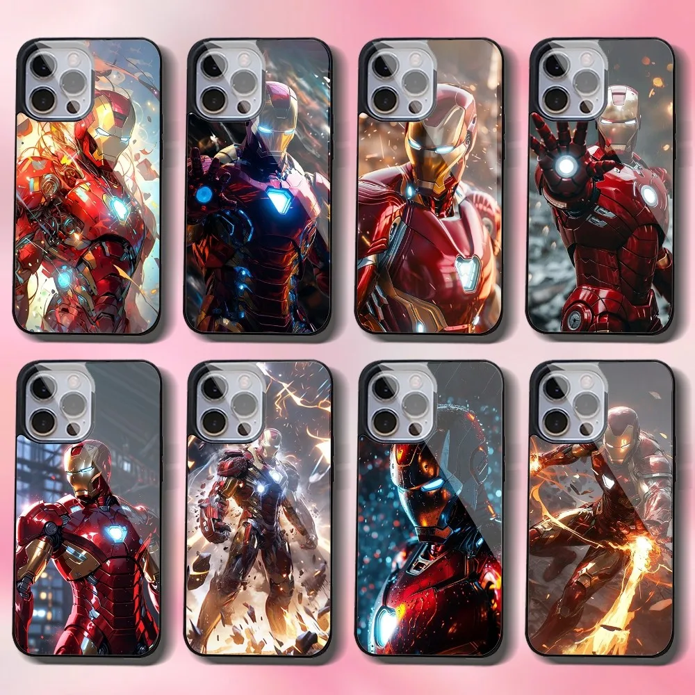 Hero I-Iron Man Phone Case For IPhone 16 15 14 13 Pro Max 11 12 Mini Alex Mirror For Magsafe Wireless Charging Cover