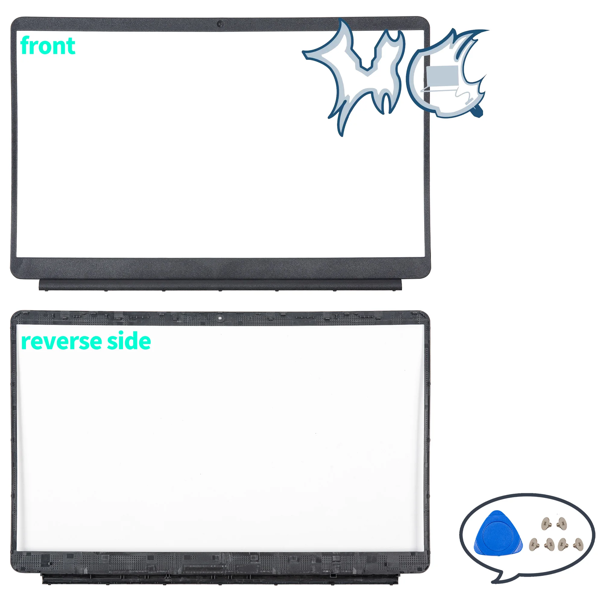 Imagem -03 - Novas Capas para Laptop para Matebook d Mrc pl Series Mrc-w50 W60 W00 Pl-w09 Lcd Capa Traseira Dobradiças de Moldura Frontal Substituir com Logotipo