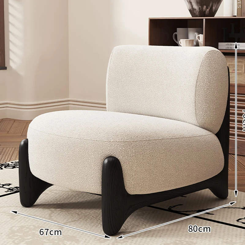 

Modern Wood Living Room Chairs Support Nordic Hotel Bedroom Puffs Chairs Lounge Designer Lazy Fauteuils De Salon Home Furniture