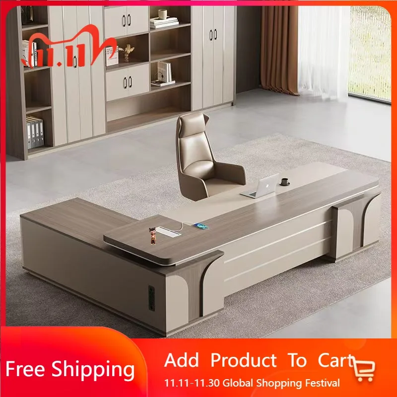 

Minimalist Storage Office Desk Modern Executive Luxury White Office Desk Standing Display Escrivaninha Commercial Furniture