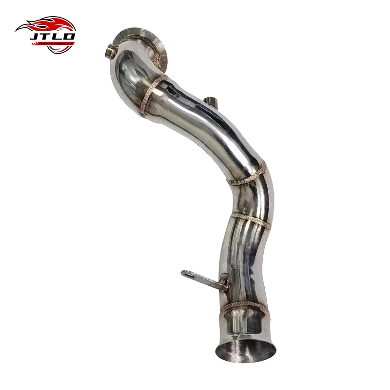 High Performance 304 Stainless Steel Straight Exhaust Downpipe For Mercedes Benz C200 M274 Right