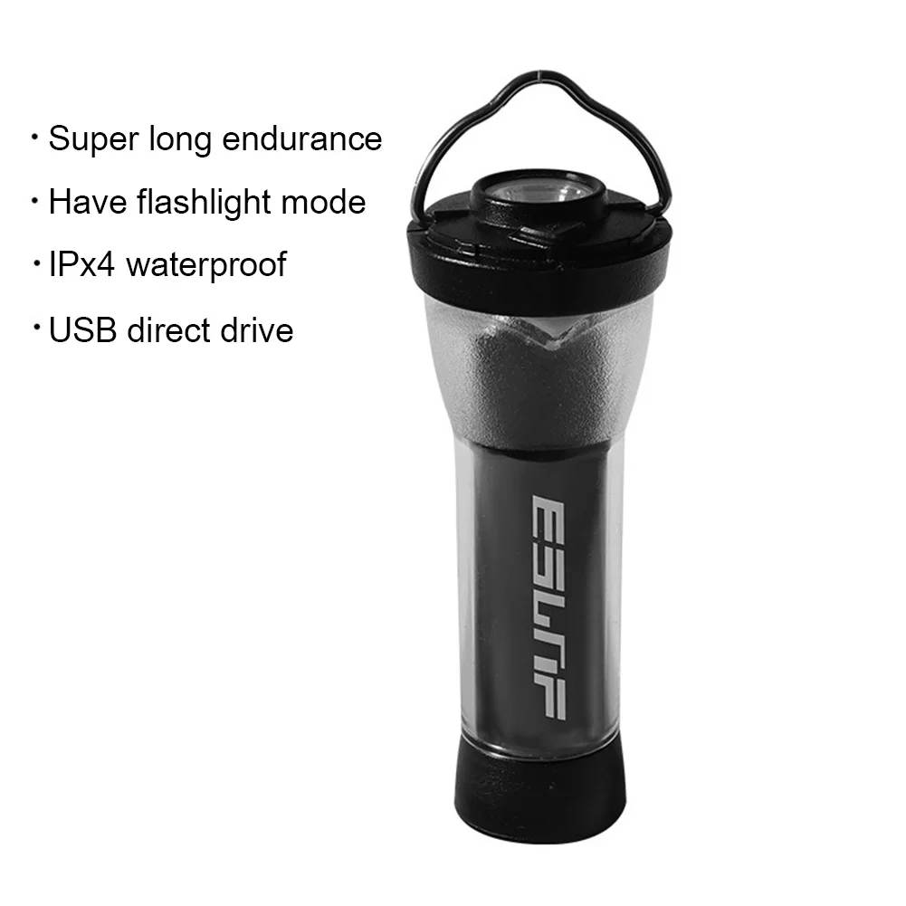 1-6pcs Black dog 2600mAh Lighthouse Micro Flash Camping Lighting With Magnetic Base LED Type-C Flashlight Similar For GZ