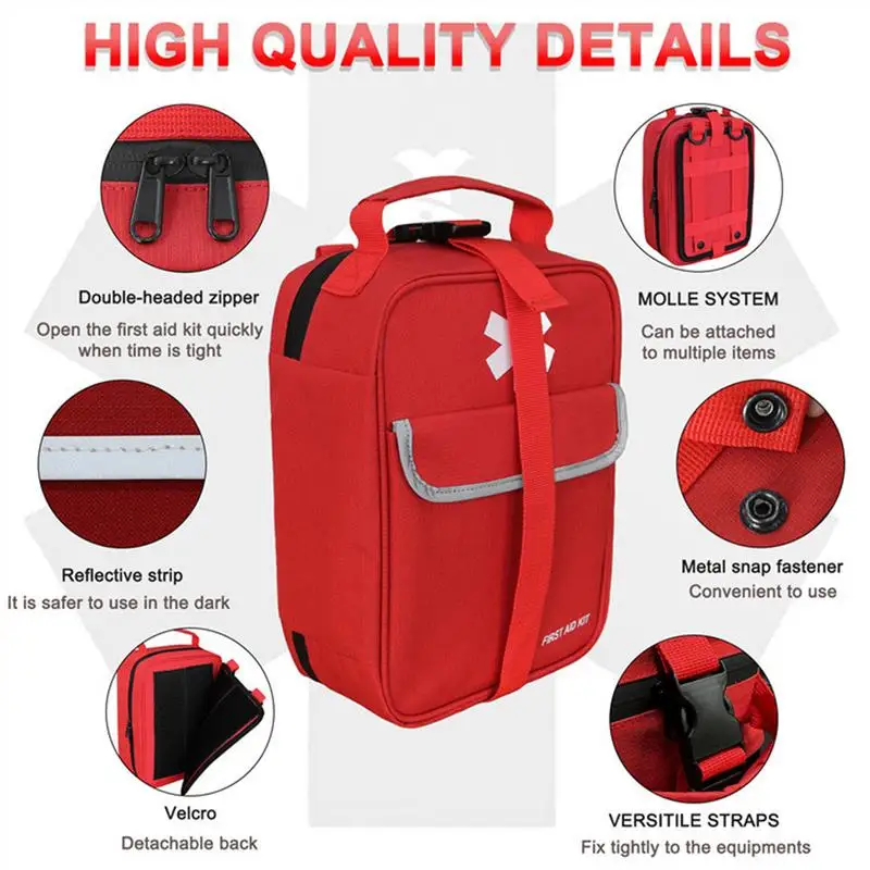 Travel Rescues Pouch Outdoor Portable Storage Rescues Bag Partition Design Storage Aid Bag for Outdoor Adventures Hiking Picnic