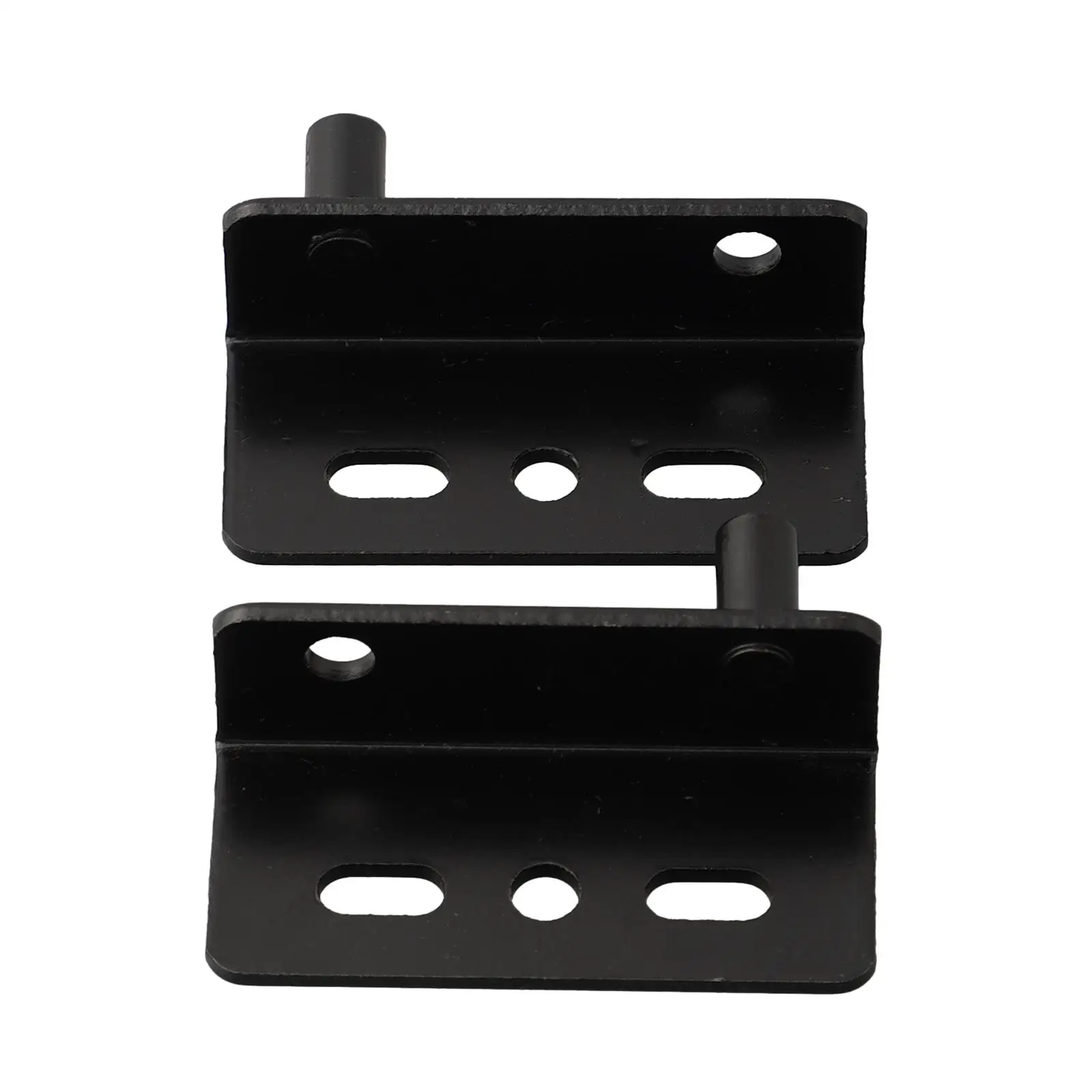 

For Wood Doors Drawers Furniture Cabinet Wardrobe 2pcs Pivot Hinges Black Heavy Duty Concealed Shaft Door Hinges With Bushing