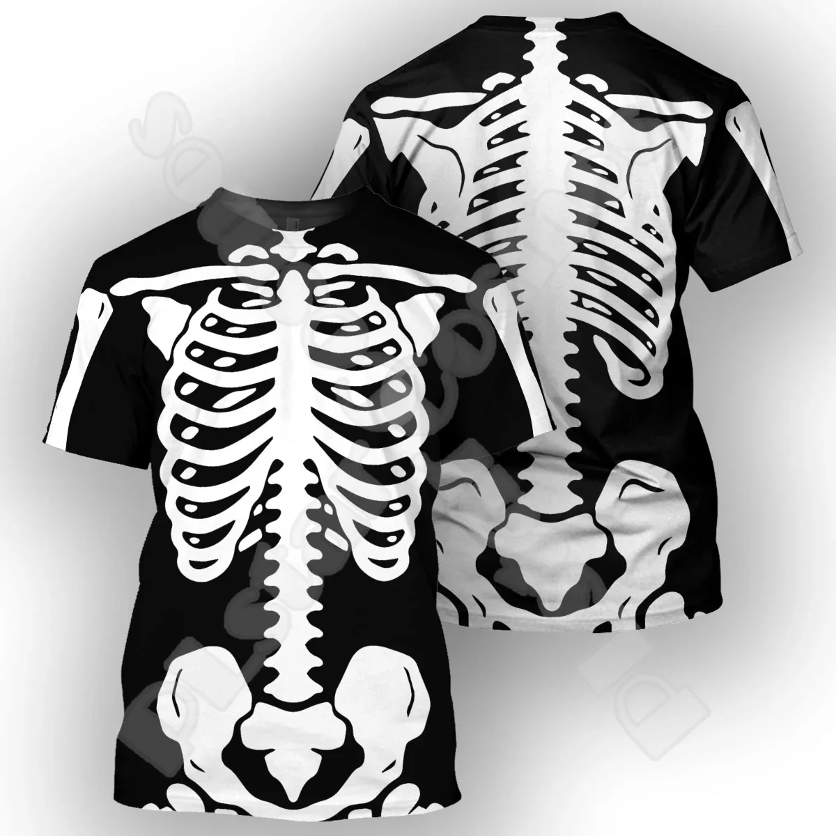 Halloween Cosplay Skull Horror Terror Michael Myers Movie Vintage 3DPrint Summer Harajuku Casual Tee T-Shirts Short Sleeves A4