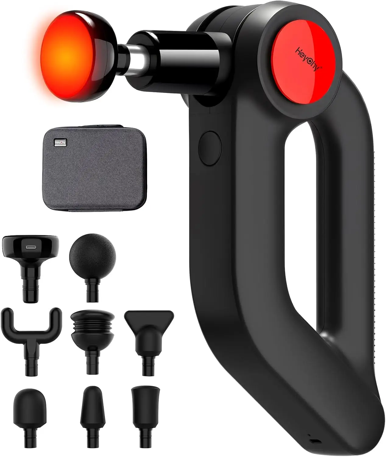 

Heated Deep Tissue Massage Gun, 12mm Percussion for Muscle Relief, Professional Handheld Massager for Neck Back Shoulder Leg