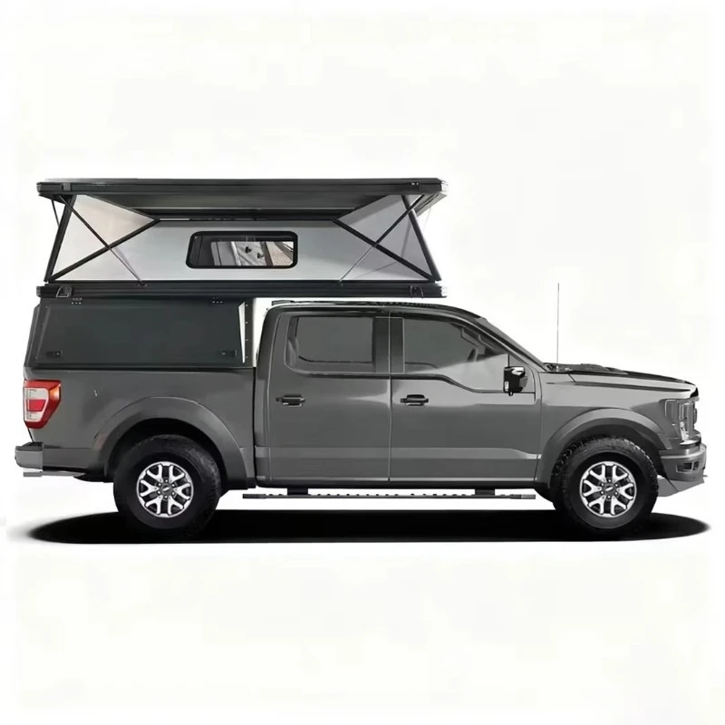 Pop up Roof Top BakkieTent Aluminum Pickup Truck Camper Camping Hard Shell Pickup Truck Tent with Canopy for view 4